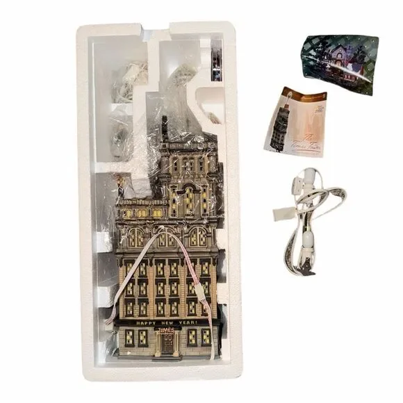 Department 56 The Times Tower Special Edition Gift Set 56.55510 Complete in Box - Picture 11 of 12
